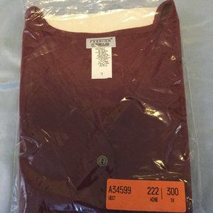 Maroon Fashion Formula Vest 1XL